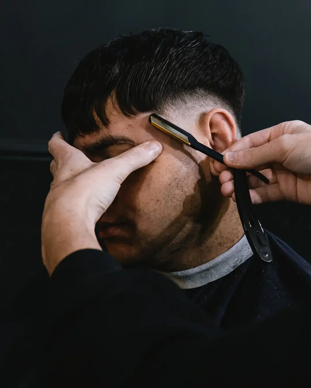 Detail of haircut